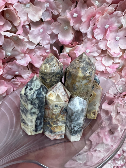 Crazy Lace Agate Tower